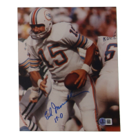 Earl Morrall Signed Dolphins 8x10 Photo Inscribed "17-0" (Beckett) at PristineAuction.com