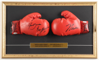 Julio Cesar Chavez,  Marco Antonio Barrera & Erik Morales Signed "Kings Of Mexico Boxing" Custom Framed Boxing Glove Pair Display (JSA) at PristineAuction.com