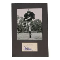 Pete Dawkins Signed Army Black Knights Custom Matted Cut Display (JSA) at PristineAuction.com