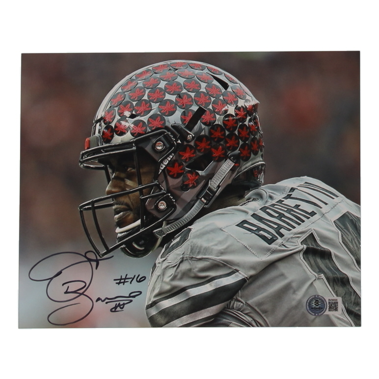 J.T. Barrett Signed Ohio State Buckeyes 8x10 Photo (Beckett) at PristineAuction.com J.T. Barrett Signed Ohio State Buckeyes 8x10 Photo (Beckett) at PristineAuction.com
