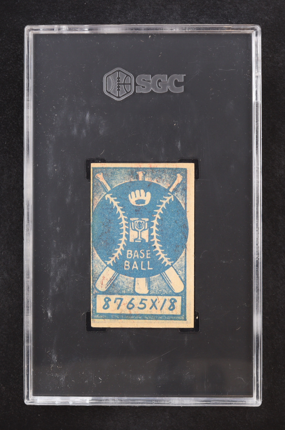 Hankyu 1948 Menko JCM 2 Blue Baseball Back #NNO (SGC 4) at PristineAuction.com Hankyu 1948 Menko JCM 2 Blue Baseball Back #NNO (SGC 4) at PristineAuction.com