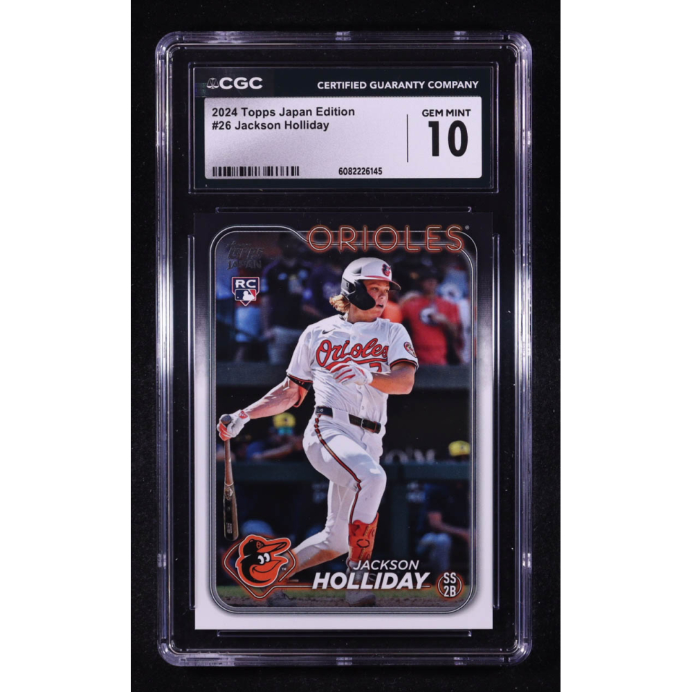 Jackson Holliday 2024 Topps Japan Edition #26 RC (CGC 10) at PristineAuction.com
