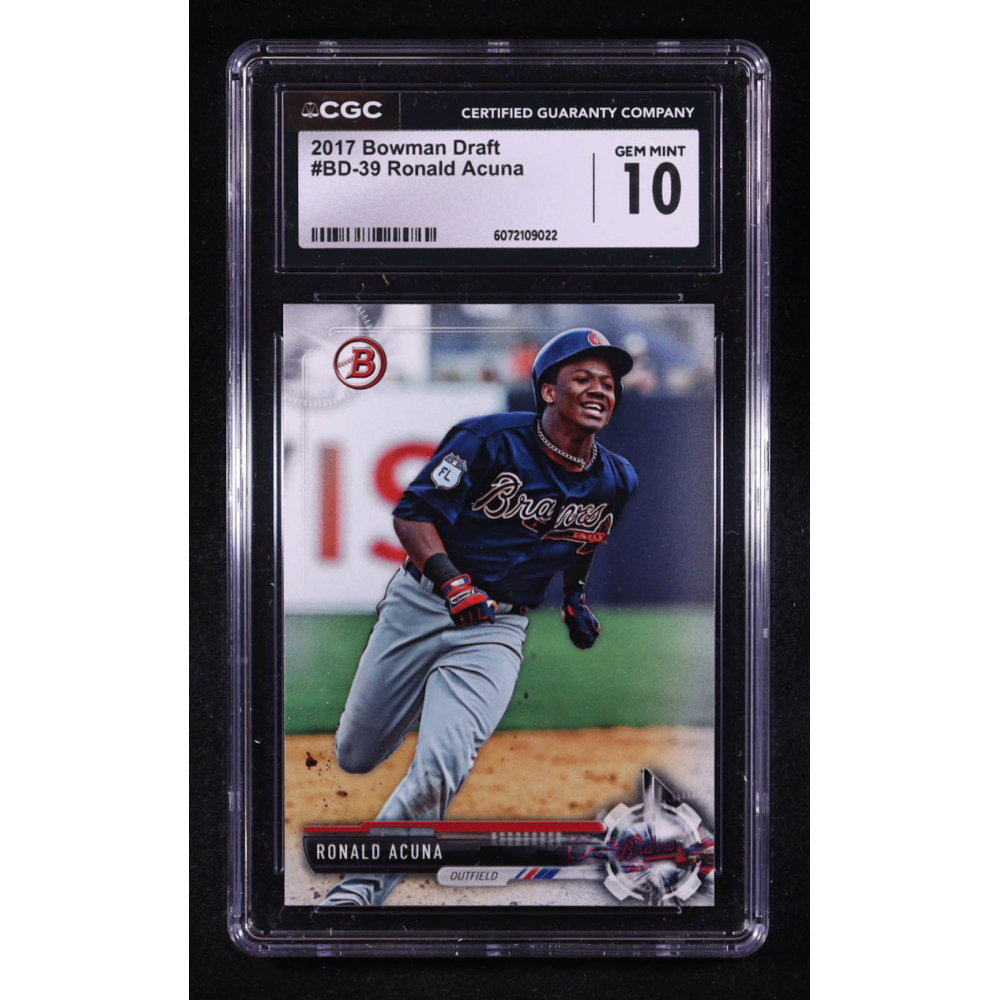 Ronald Acuna Jr. 2017 Bowman Draft #BD39 RC (CGC 10) at PristineAuction.com
