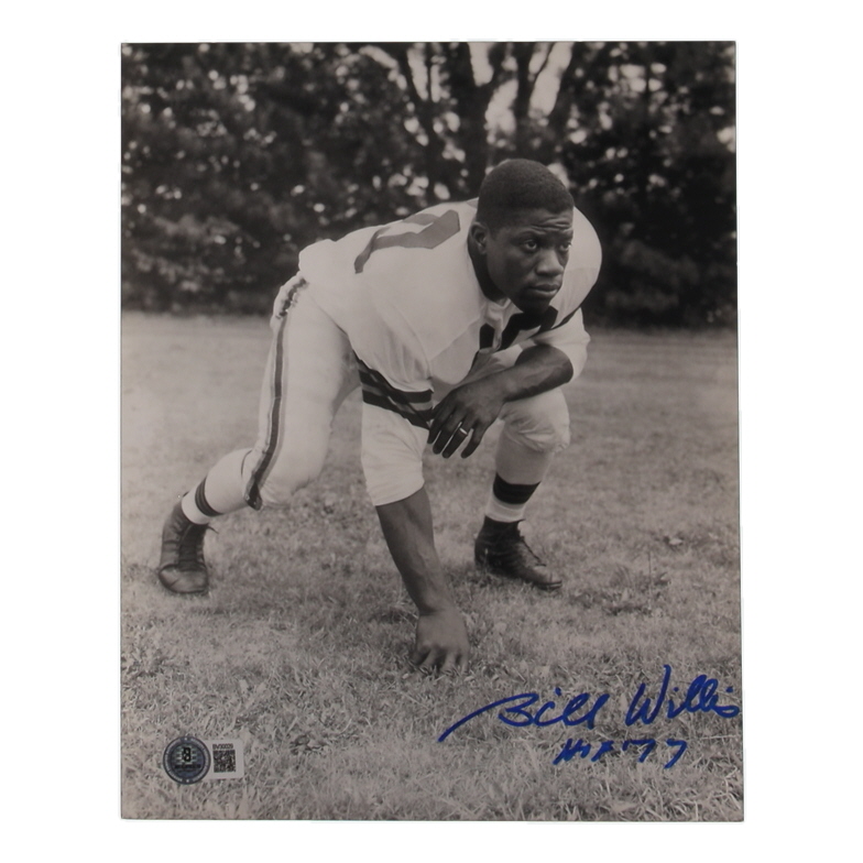 Bill Willis Signed Browns 8x10 Photo Inscribed "HOF '77" (Beckett) at PristineAuction.com Bill Willis Signed Browns 8x10 Photo Inscribed "HOF '77" (Beckett) at PristineAuction.com