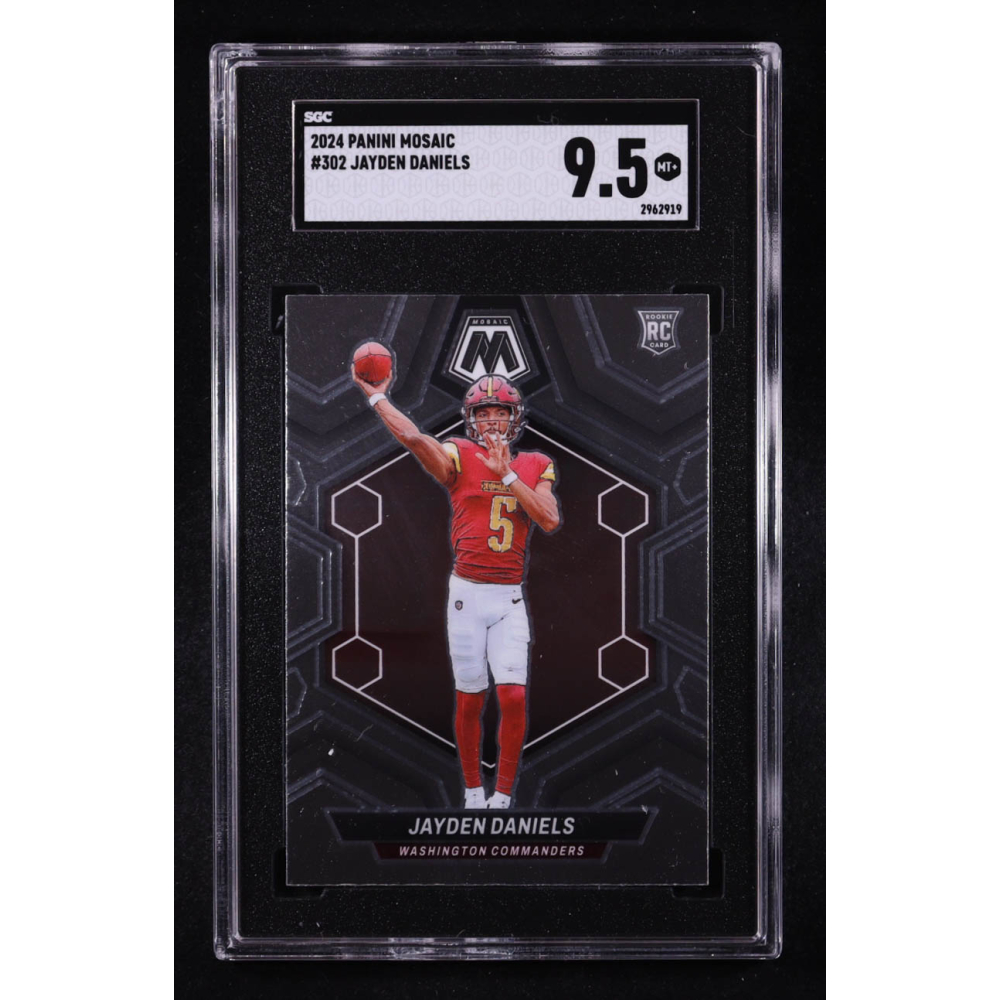 Jayden Daniels 2024 Panini Mosaic #302 RC (SGC 9.5) at PristineAuction.com