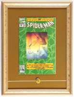 1992 "Spider-Man" Issue #26 Custom Framed Marvel Comic Book Display with Spider-Man Pin at PristineAuction.com