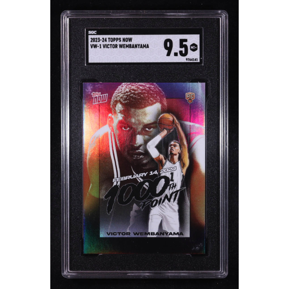 Victor Wembanyama 2023-24 Topps Now #VW1 RC (SGC 9.5) at PristineAuction.com