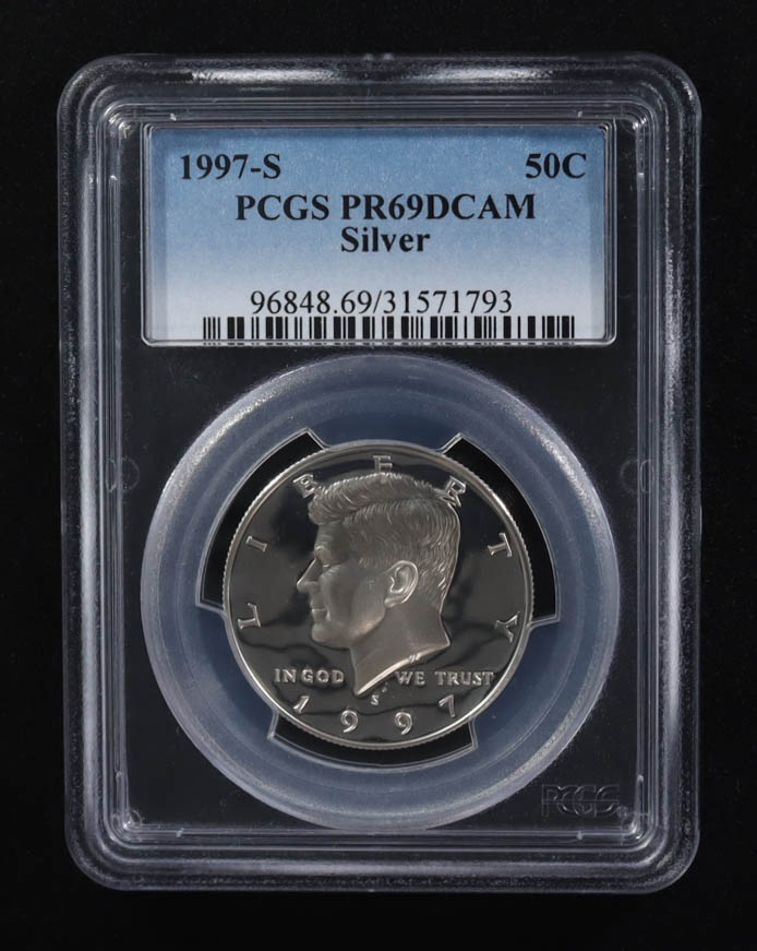 1997-S Kennedy Half Dollar Silver (PCGS PR69DCAM) at PristineAuction.com 1997-S Kennedy Half Dollar Silver (PCGS PR69DCAM) at PristineAuction.com
