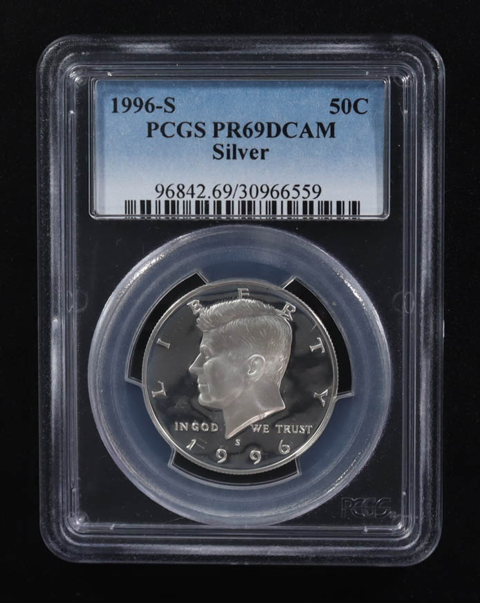 1996-S Kennedy Half Dollar Silver (PCGS PR69DCAM) at PristineAuction.com 1996-S Kennedy Half Dollar Silver (PCGS PR69DCAM) at PristineAuction.com