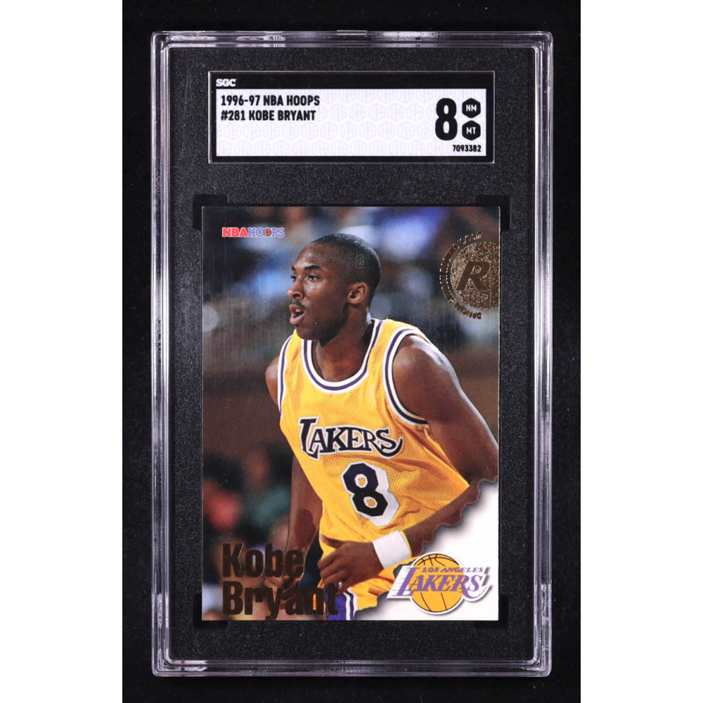 Kobe Bryant 1996-97 NBA Hoops #281 RC (SGC 8) at PristineAuction.com
