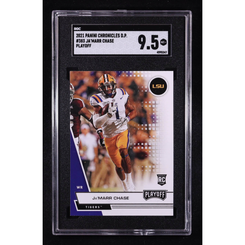 Ja'Marr Chase 2021 Panini Chronicles Draft Picks / Playoff #383 RC (SGC 9.5) at PristineAuction.com