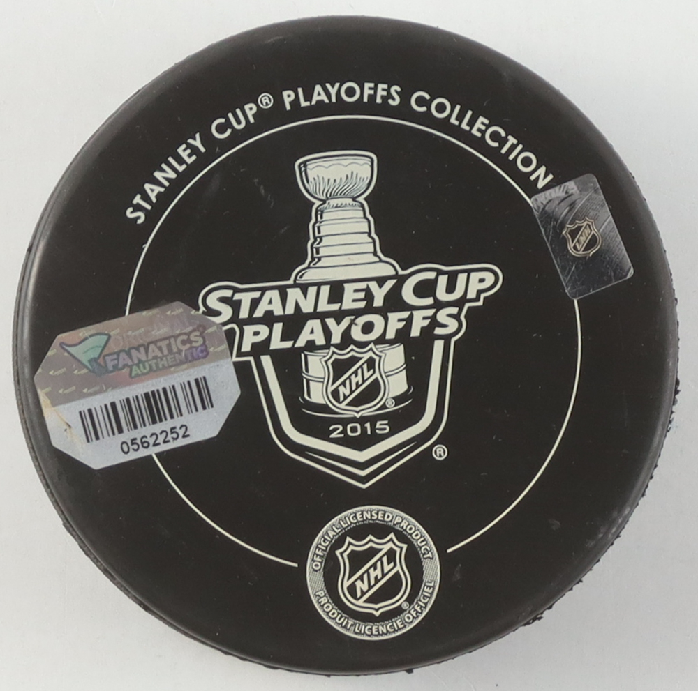 Niklas Hjalmarsson Signed Blackhawks 2015 Stanley Cup Champions Logo Hockey Puck (Fanatics) at PristineAuction.com Niklas Hjalmarsson Signed Blackhawks 2015 Stanley Cup Champions Logo Hockey Puck (Fanatics) at PristineAuction.com