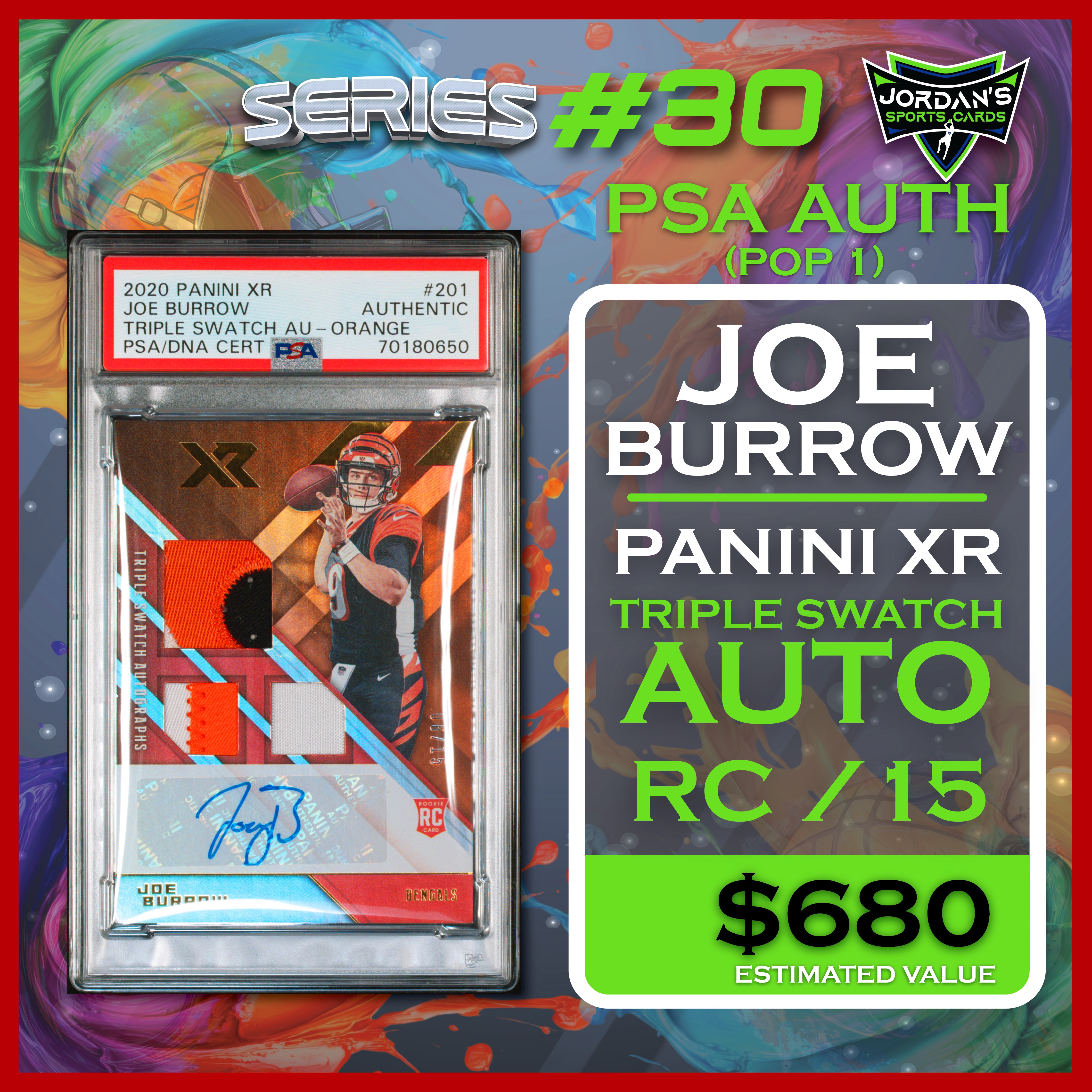 Platinum Quest Series 30 Sports Card Pack Mystery Box Presented by Jordan's Sports Cards - (1) Graded PSA or BGS Card Per Pack (Limited to 600 Packs!) at PristineAuction.com Platinum Quest Series 30 Sports Card Pack Mystery Box Presented by Jordan's Sports Cards - (1) Graded PSA or BGS Card Per Pack (Limited to 600 Packs!) at PristineAuction.com