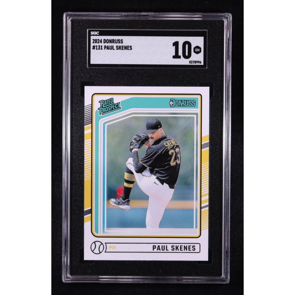 Paul Skenes 2024 Donruss #131 RC (SGC 10) at PristineAuction.com