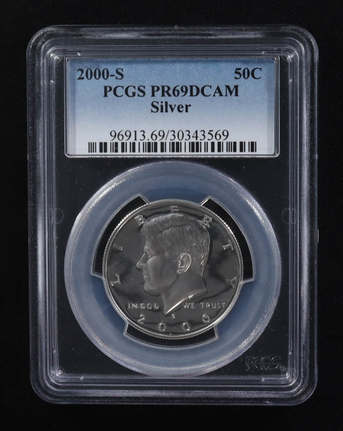2000-S Kennedy Half Dollar Silver (PCGS PR69DCAM) at PristineAuction.com 2000-S Kennedy Half Dollar Silver (PCGS PR69DCAM) at PristineAuction.com