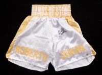 Roberto Duran Signed Boxing Trunks (Beckett) at PristineAuction.com