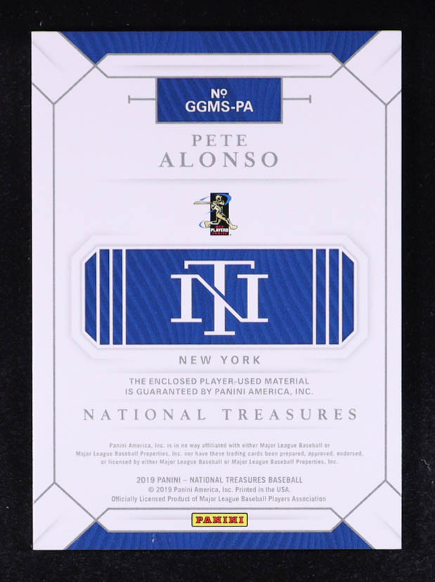 Pete Alonso 2019 Panini National Treasures Game Gear Sixes #7 #19/99 at PristineAuction.com Pete Alonso 2019 Panini National Treasures Game Gear Sixes #7 #19/99 at PristineAuction.com