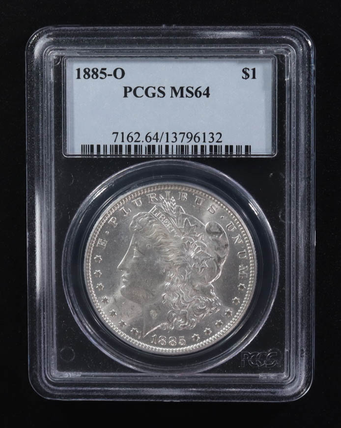 1885-O Morgan Silver Dollar (PCGS MS64) at PristineAuction.com 1885-O Morgan Silver Dollar (PCGS MS64) at PristineAuction.com