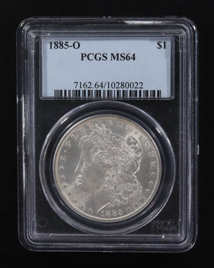 1885-O Morgan Silver Dollar (PCGS MS64) at PristineAuction.com 1885-O Morgan Silver Dollar (PCGS MS64) at PristineAuction.com