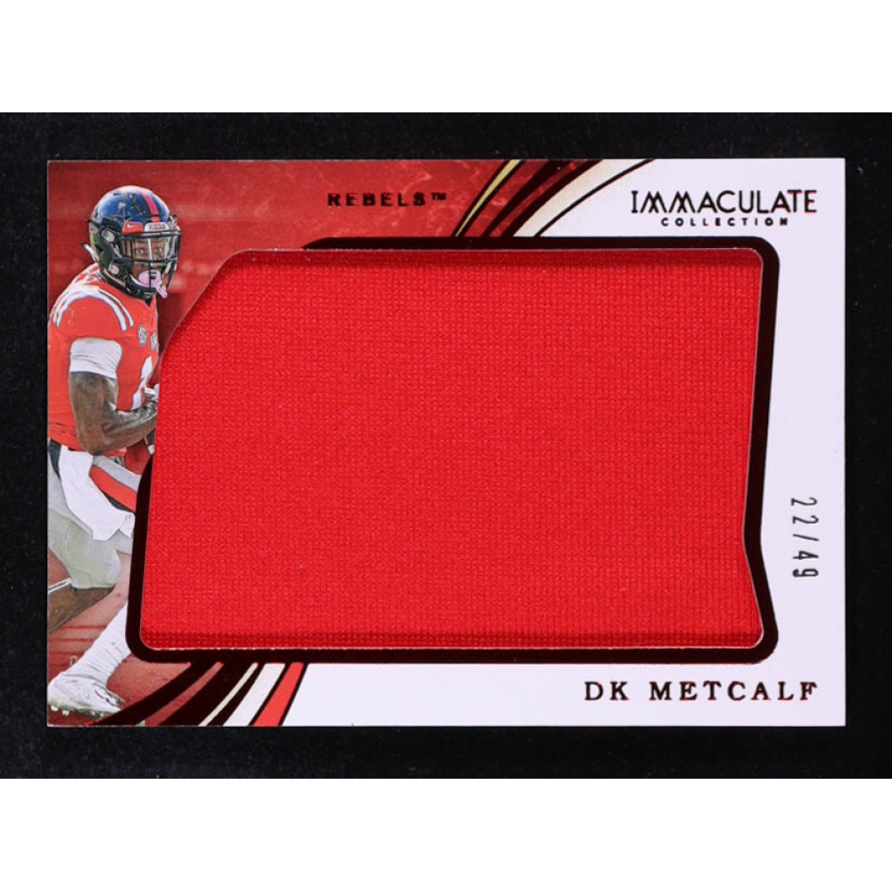 D.K. Metcalf 2020 Immaculate Collection Collegiate Red #34 JSY #22/49 at PristineAuction.com