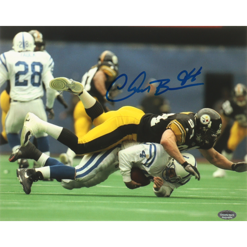 Chad Brown Signed Steelers 8x10 Photo (Schwartz) at PristineAuction.com