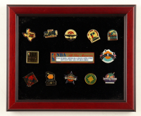 1993 Vintage NBA All-Star Game Custom Framed Pin Display at PristineAuction.com