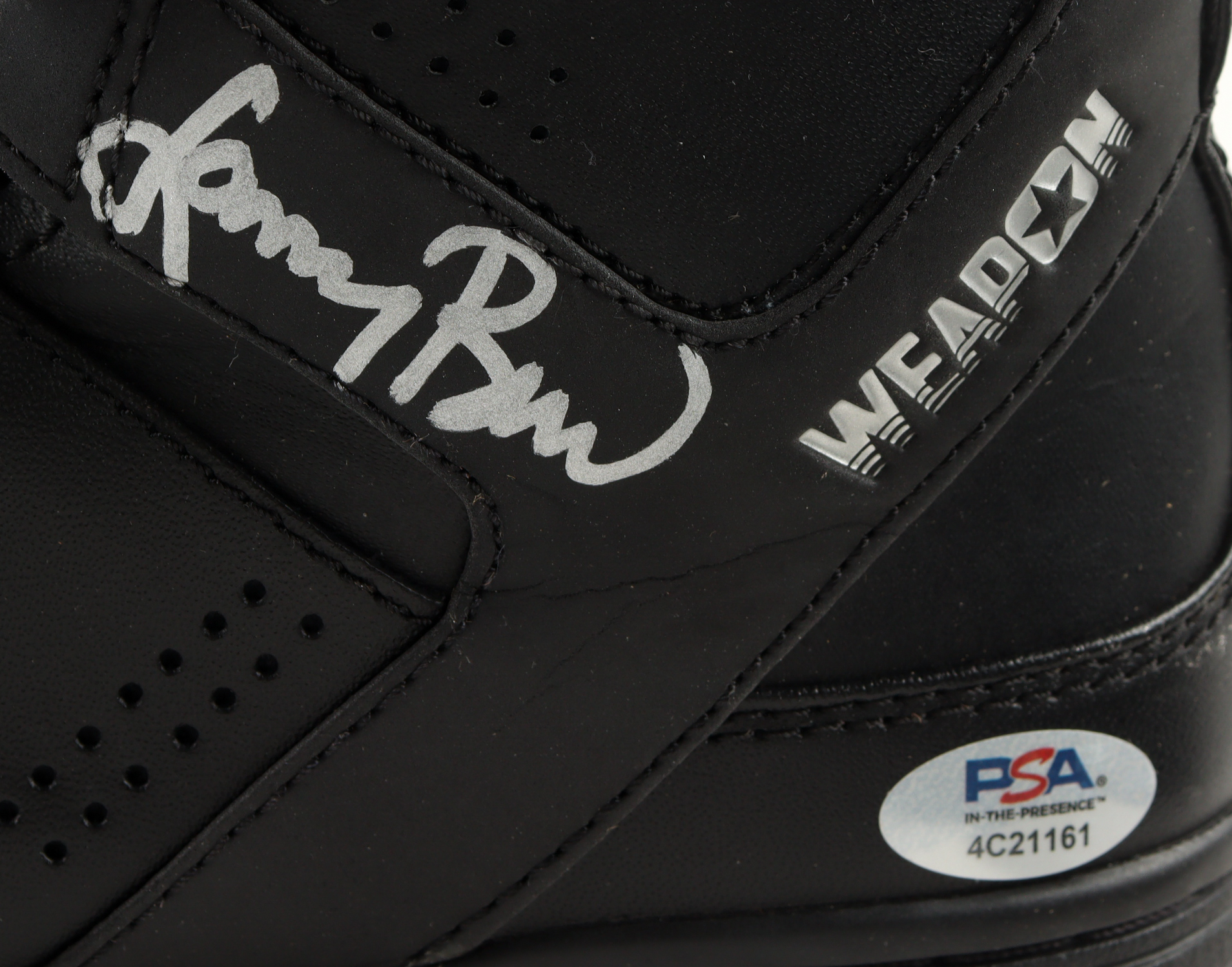 Magic Johnson & Larry Bird Signed Converse All Star Black Leather Shoes With Wood & Glass Display Case (PSA & Beckett) at PristineAuction.com Magic Johnson & Larry Bird Signed Converse All Star Black Leather Shoes With Wood & Glass Display Case (PSA & Beckett) at PristineAuction.com