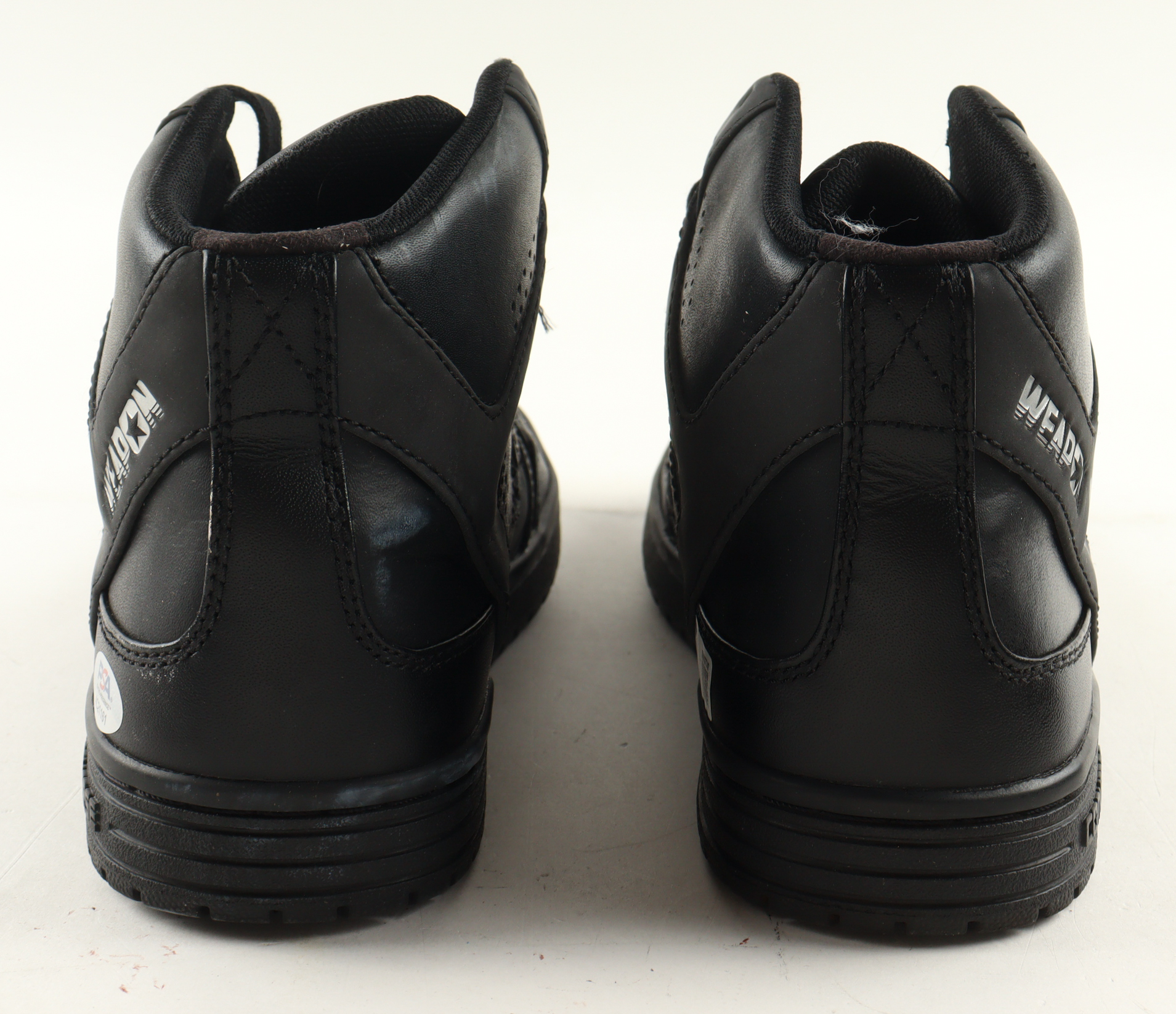 Magic Johnson & Larry Bird Signed Converse All Star Black Leather Shoes With Wood & Glass Display Case (PSA & Beckett) at PristineAuction.com Magic Johnson & Larry Bird Signed Converse All Star Black Leather Shoes With Wood & Glass Display Case (PSA & Beckett) at PristineAuction.com