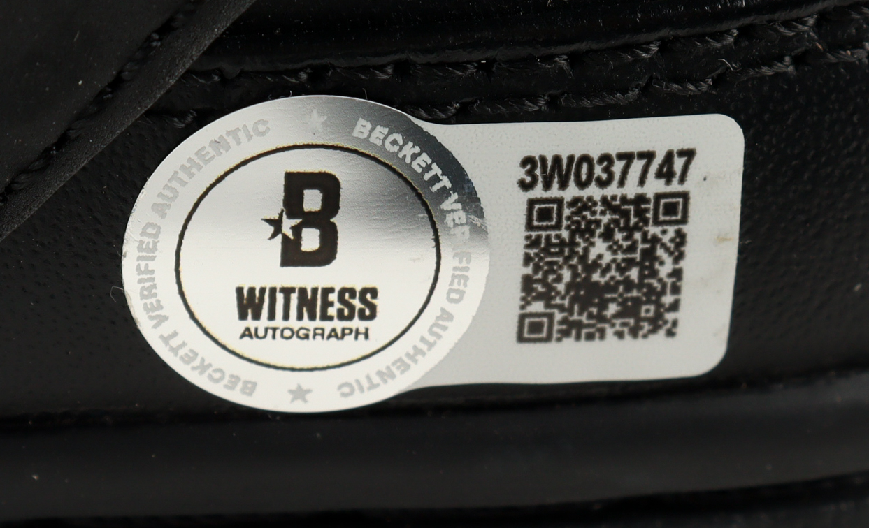 Magic Johnson & Larry Bird Signed Converse All Star Black Leather Shoes With Wood & Glass Display Case (PSA & Beckett) at PristineAuction.com Magic Johnson & Larry Bird Signed Converse All Star Black Leather Shoes With Wood & Glass Display Case (PSA & Beckett) at PristineAuction.com