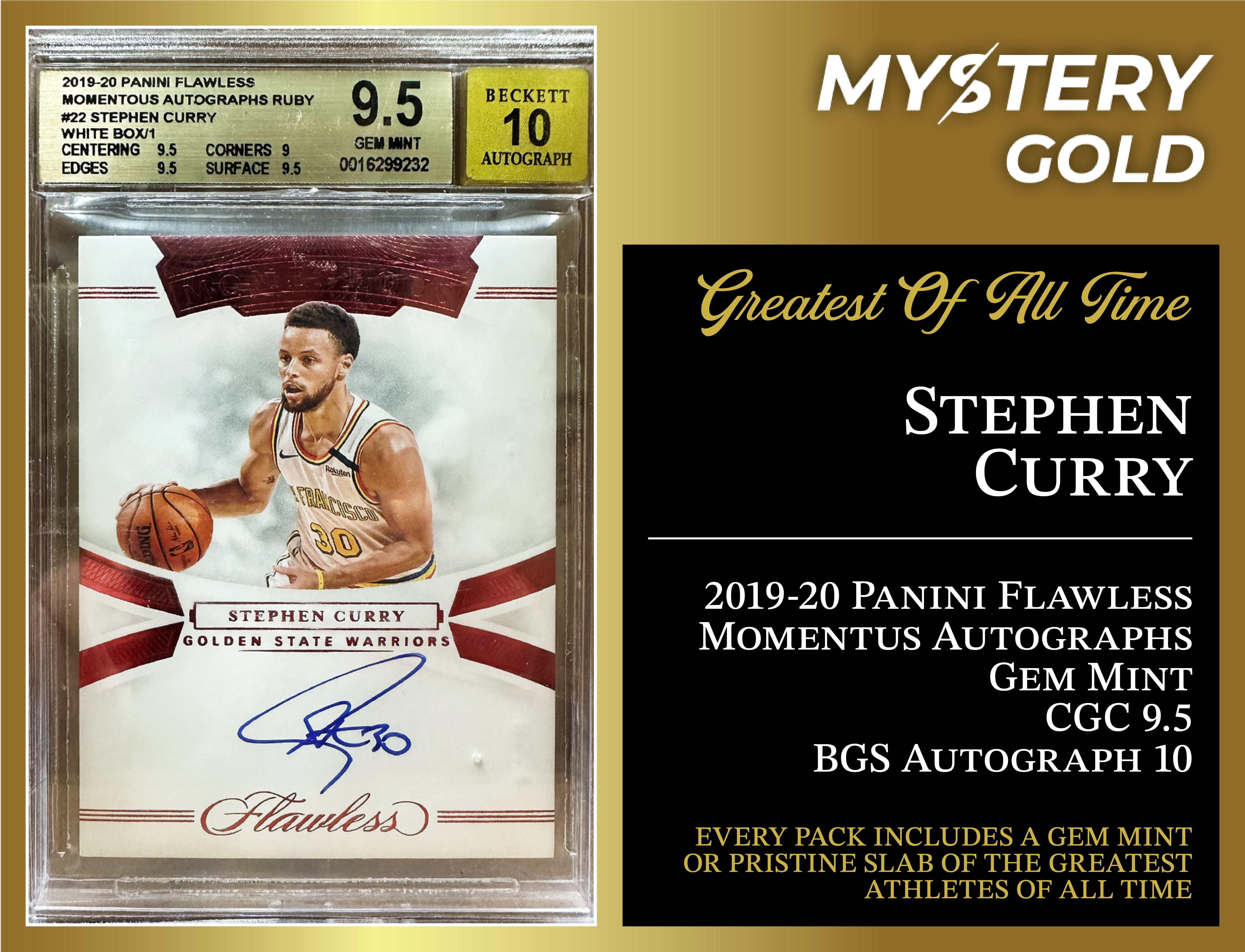 MYSTERY GOLD PRESENTS - GOAT GEM MINT EDITION SERIES 2 MYSTERY PACK - CONTAINS 1 PSA/BGS/CGC/SGC GEM MINT OR PRISTINE OF THE GREATEST ATHLETES OF ALL TIME! at PristineAuction.com MYSTERY GOLD PRESENTS - GOAT GEM MINT EDITION SERIES 2 MYSTERY PACK - CONTAINS 1 PSA/BGS/CGC/SGC GEM MINT OR PRISTINE OF THE GREATEST ATHLETES OF ALL TIME! at PristineAuction.com