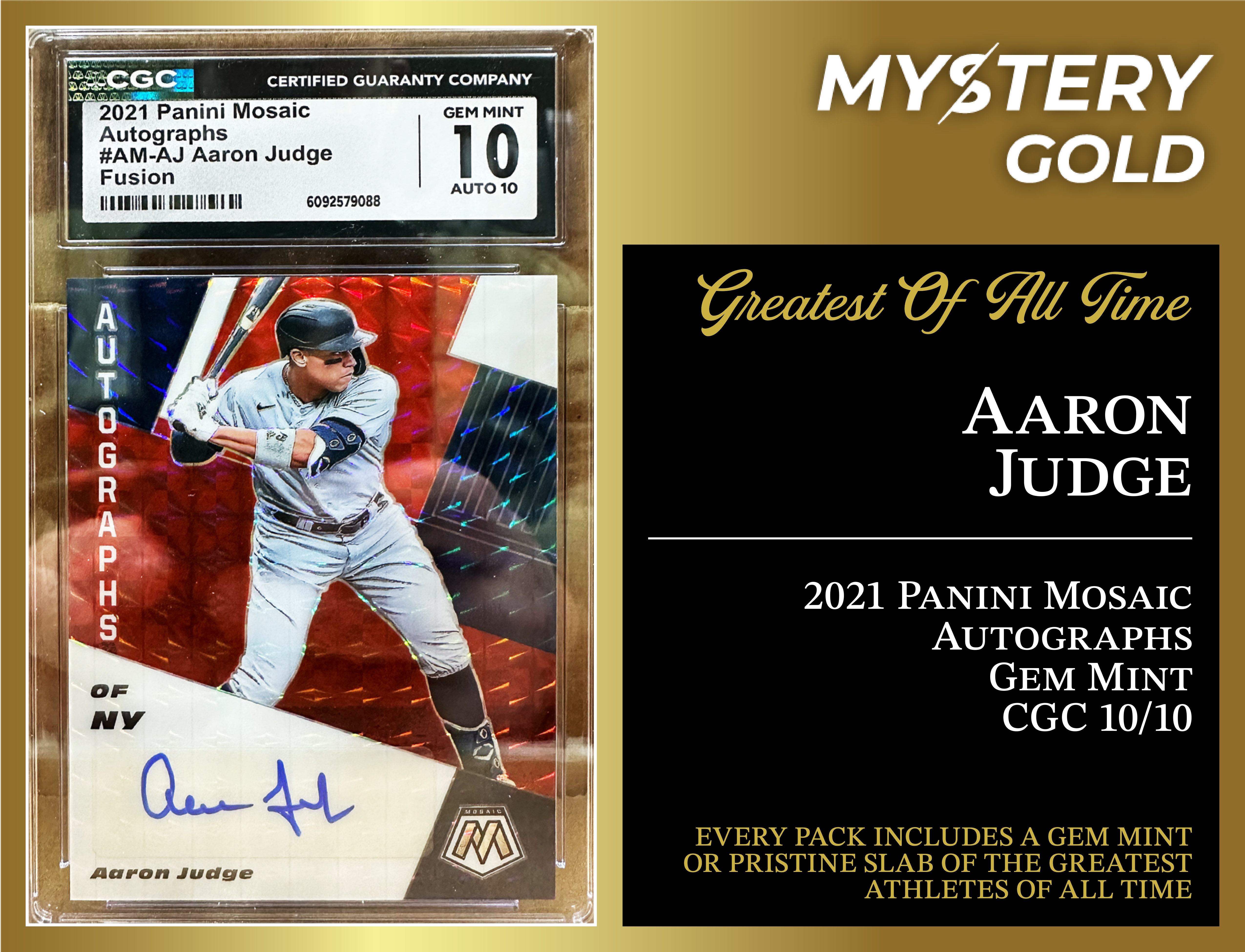 MYSTERY GOLD PRESENTS - GOAT GEM MINT EDITION SERIES 2 MYSTERY PACK - CONTAINS 1 PSA/BGS/CGC/SGC GEM MINT OR PRISTINE OF THE GREATEST ATHLETES OF ALL TIME! at PristineAuction.com MYSTERY GOLD PRESENTS - GOAT GEM MINT EDITION SERIES 2 MYSTERY PACK - CONTAINS 1 PSA/BGS/CGC/SGC GEM MINT OR PRISTINE OF THE GREATEST ATHLETES OF ALL TIME! at PristineAuction.com