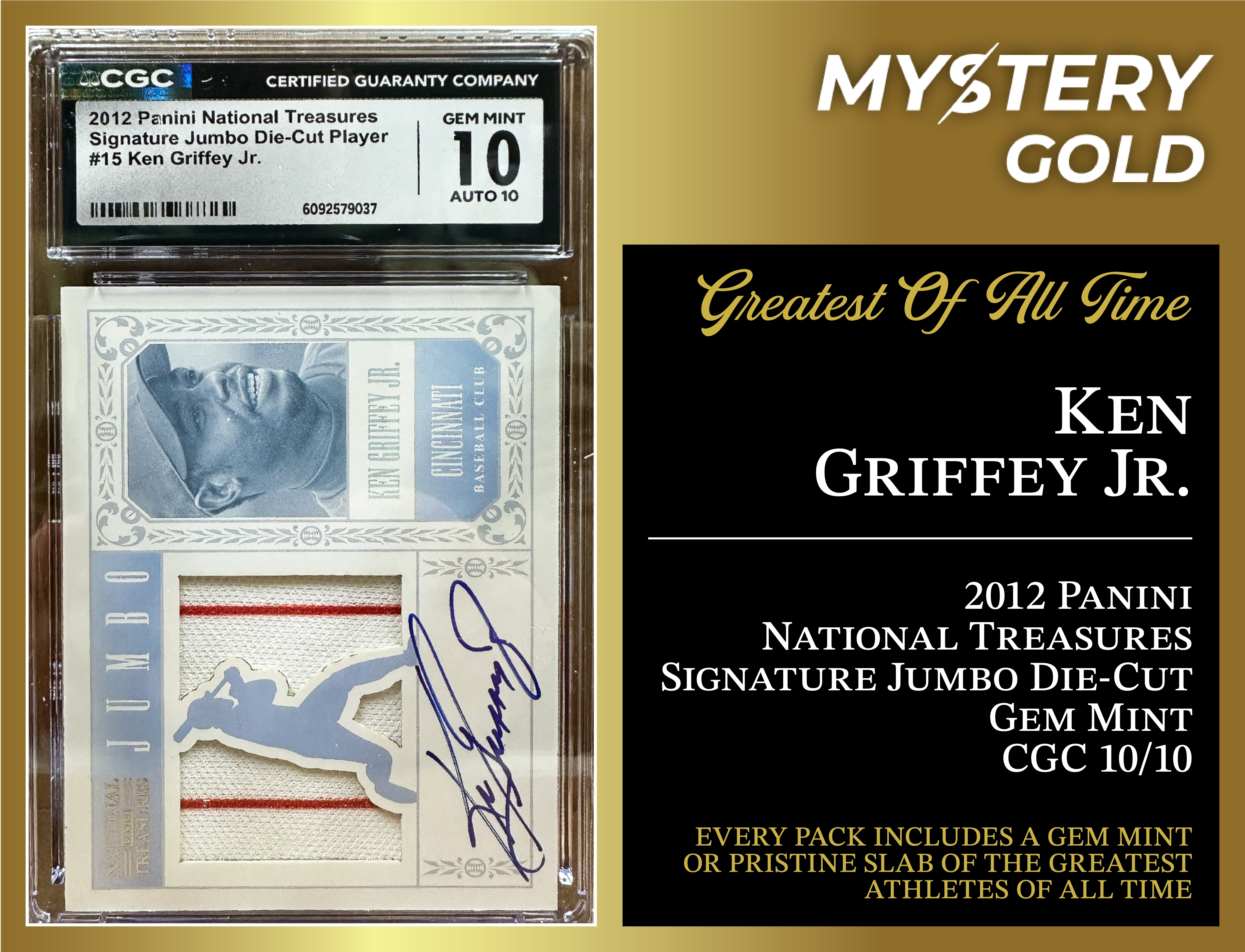 MYSTERY GOLD PRESENTS - GOAT GEM MINT EDITION SERIES 2 MYSTERY PACK - CONTAINS 1 PSA/BGS/CGC/SGC GEM MINT OR PRISTINE OF THE GREATEST ATHLETES OF ALL TIME! at PristineAuction.com MYSTERY GOLD PRESENTS - GOAT GEM MINT EDITION SERIES 2 MYSTERY PACK - CONTAINS 1 PSA/BGS/CGC/SGC GEM MINT OR PRISTINE OF THE GREATEST ATHLETES OF ALL TIME! at PristineAuction.com