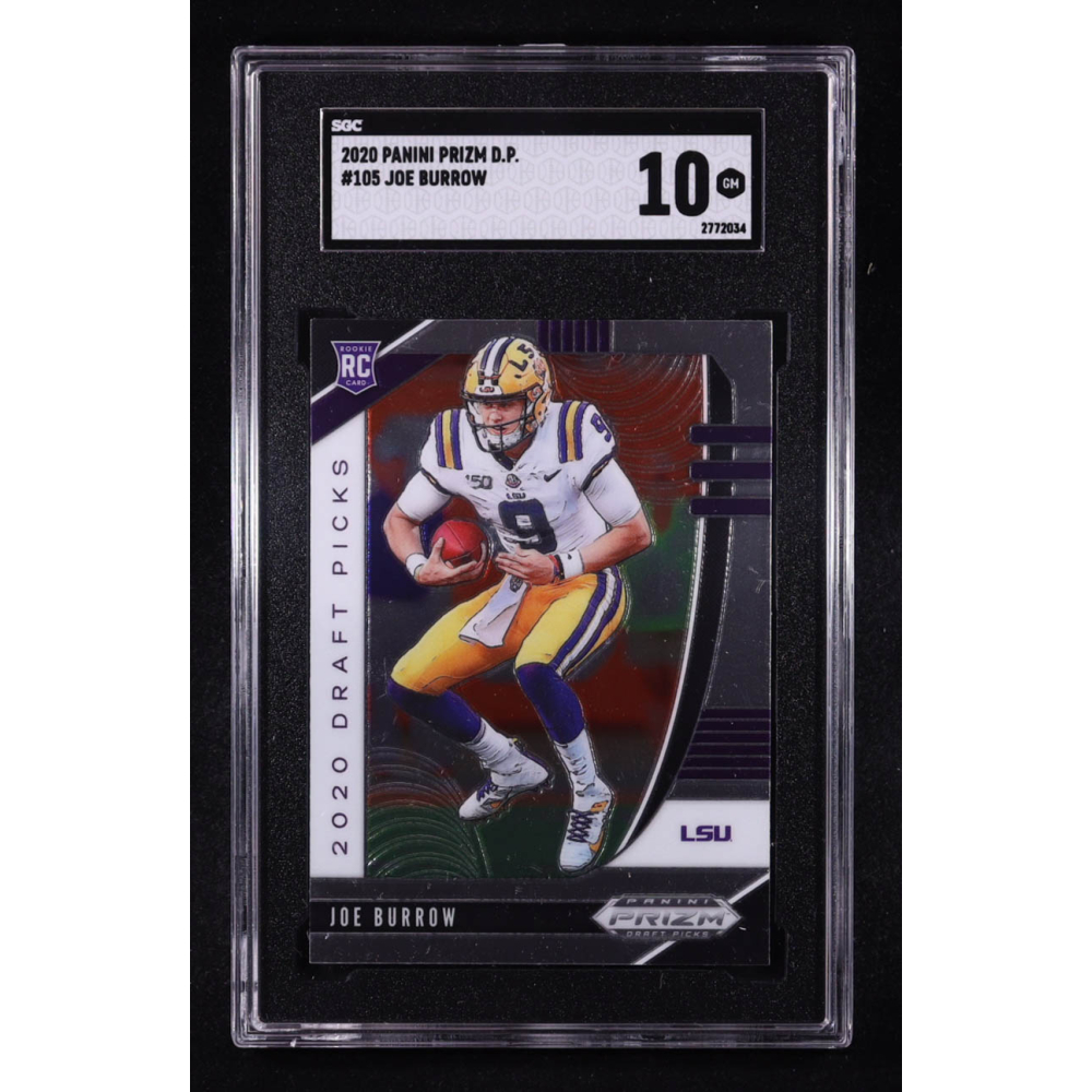 Joe Burrow 2020 Panini Prizm Draft Picks #105 RC (SGC 10) at PristineAuction.com