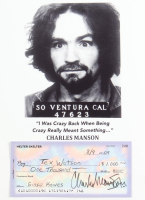 Charles Manson Signed 2009 Personal Check on Paper Display (JSA) at PristineAuction.com