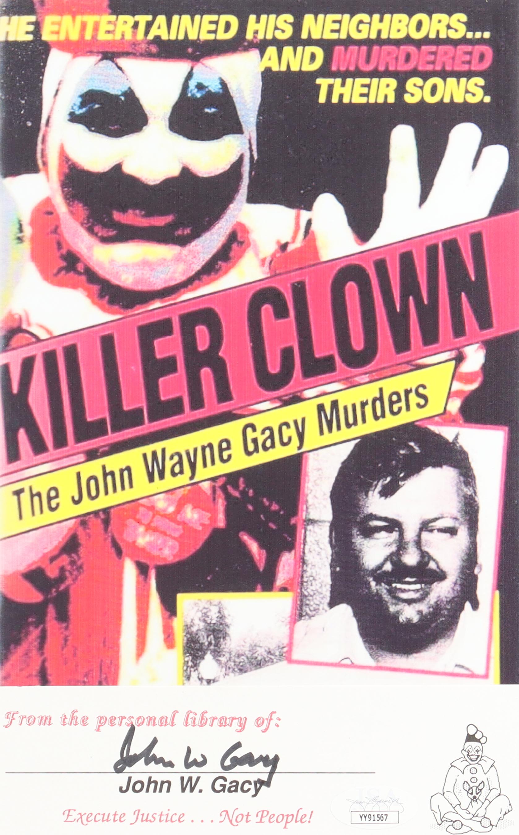 John Wayne Gacy Signed 6x9.5 Photo (JSA) at PristineAuction.com John Wayne Gacy Signed 6x9.5 Photo (JSA) at PristineAuction.com