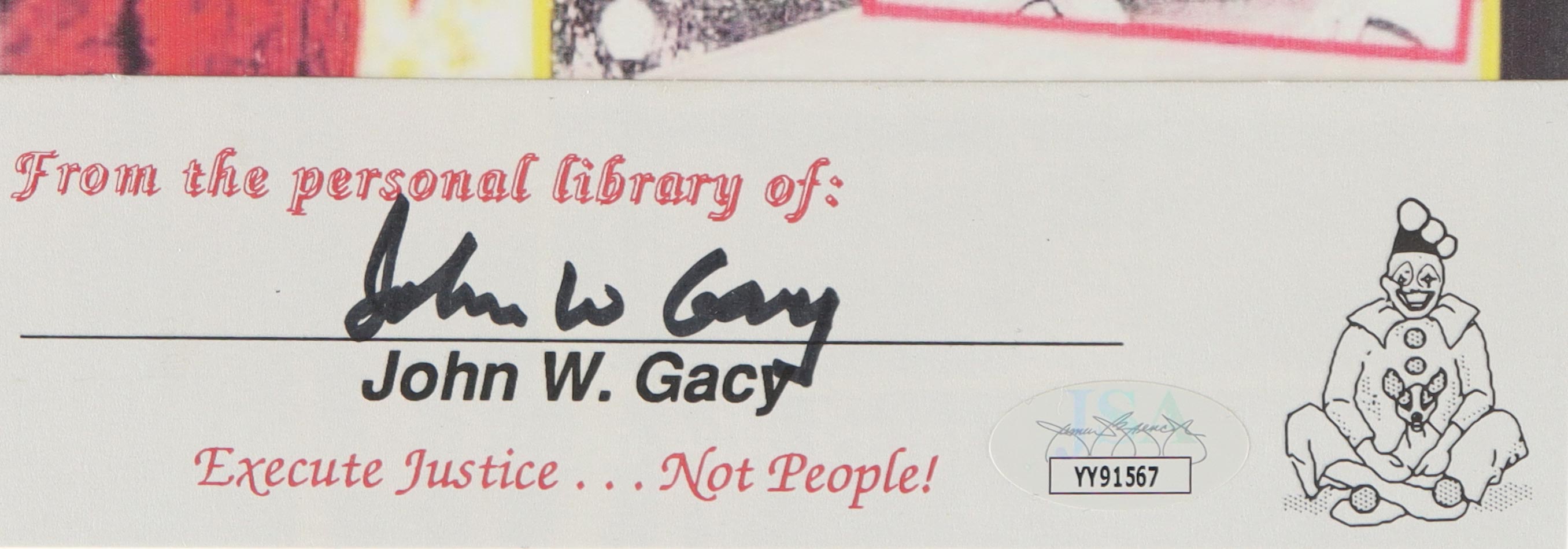 John Wayne Gacy Signed 6x9.5 Photo (JSA) at PristineAuction.com John Wayne Gacy Signed 6x9.5 Photo (JSA) at PristineAuction.com