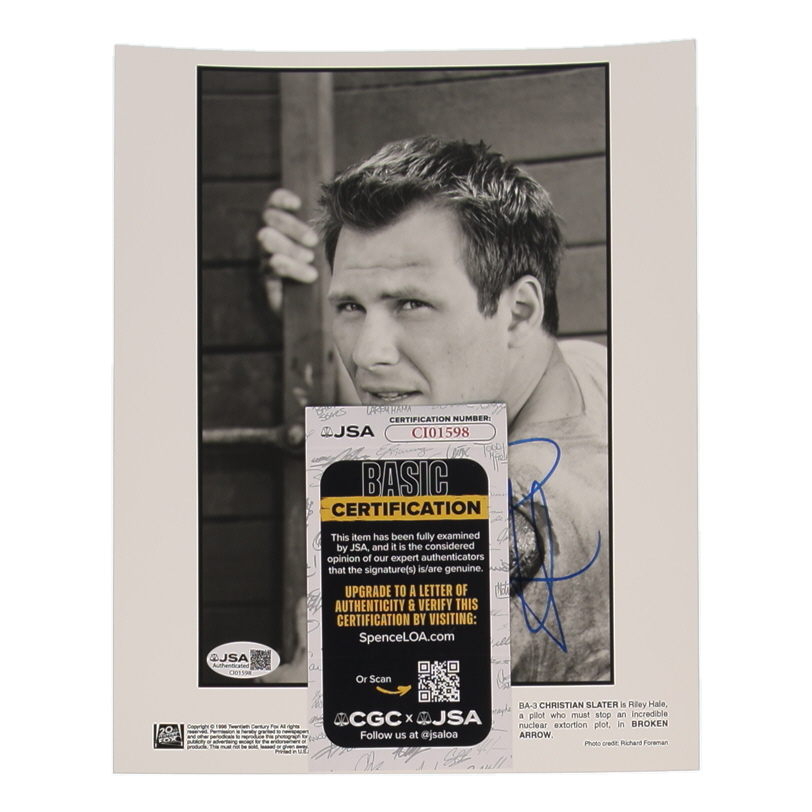 Christian Slater Signed "Broken Arrow" 8x10 Photo (JSA) at PristineAuction.com Christian Slater Signed "Broken Arrow" 8x10 Photo (JSA) at PristineAuction.com