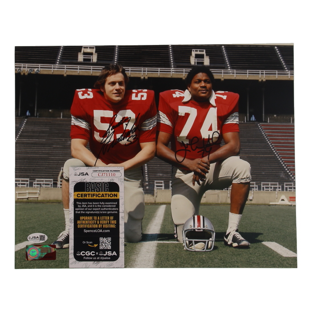 Randy Gradishar & John Hicks Signed Ohio State Buckeyes 11x14 Photo (JSA) at PristineAuction.com Randy Gradishar & John Hicks Signed Ohio State Buckeyes 11x14 Photo (JSA) at PristineAuction.com