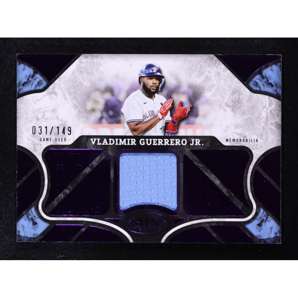 Vladimir Guerrero Jr. 2025 Topps Tier One Relics Purple Foil #T1RVG #031/149 at PristineAuction.com