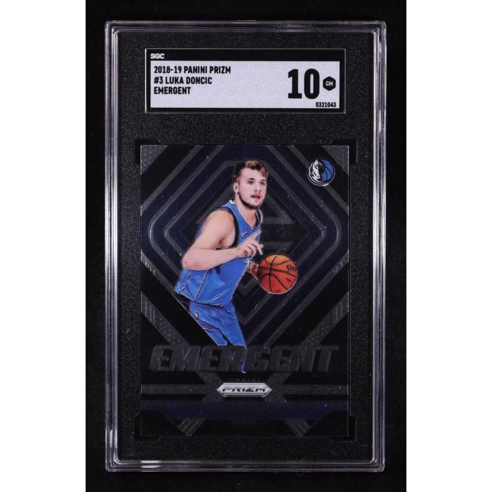 Luka Doncic 2018-19 Panini Prizm Emergent #3 RC (SGC 10) at PristineAuction.com