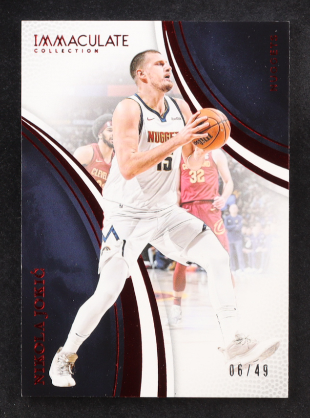 Nikola Jokic 2024-25 Immaculate Collection Red #68 #06/49 at PristineAuction.com Nikola Jokic 2024-25 Immaculate Collection Red #68 #06/49 at PristineAuction.com