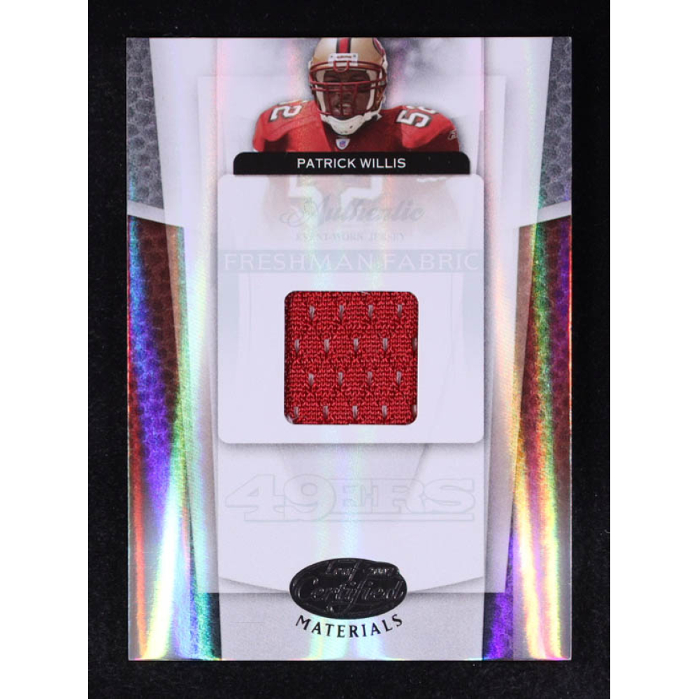Patrick Willis 2007 Leaf Certified Materials JSY #205 #0933/1499 RC at PristineAuction.com