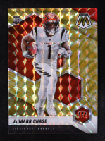Ja'Marr Chase 2021 Panini Mosaic Mosaic Reactive Yellow #307 RC at PristineAuction.com
