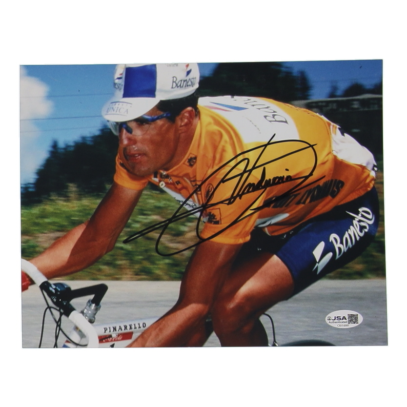 Miguel Induráin Signed 8x10 Photo (JSA) at PristineAuction.com Miguel Induráin Signed 8x10 Photo (JSA) at PristineAuction.com