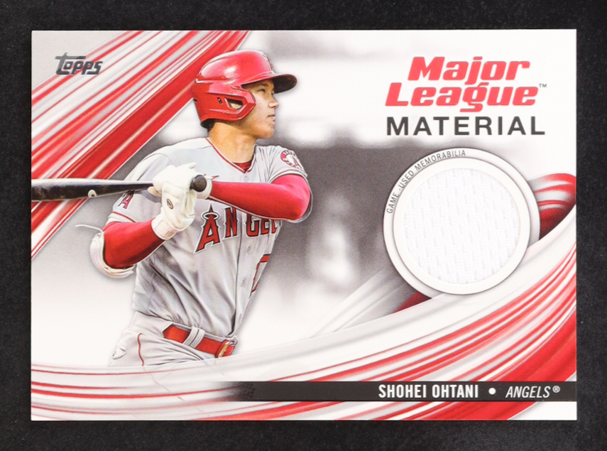 Shohei Ohtani 2023 Topps Major League Materials #MLMSO at PristineAuction.com Shohei Ohtani 2023 Topps Major League Materials #MLMSO at PristineAuction.com