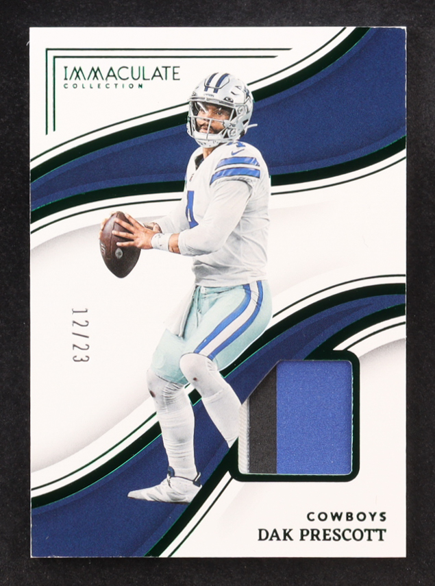 Dak Prescott 2023 Immaculate Collection Emerald #80 #12/23 JSY at PristineAuction.com Dak Prescott 2023 Immaculate Collection Emerald #80 #12/23 JSY at PristineAuction.com