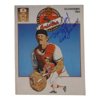 Rick Dempsey Signed 1984 Orioles Scorebook Inscribed "1986 World Series MVP" (Beckett) at PristineAuction.com