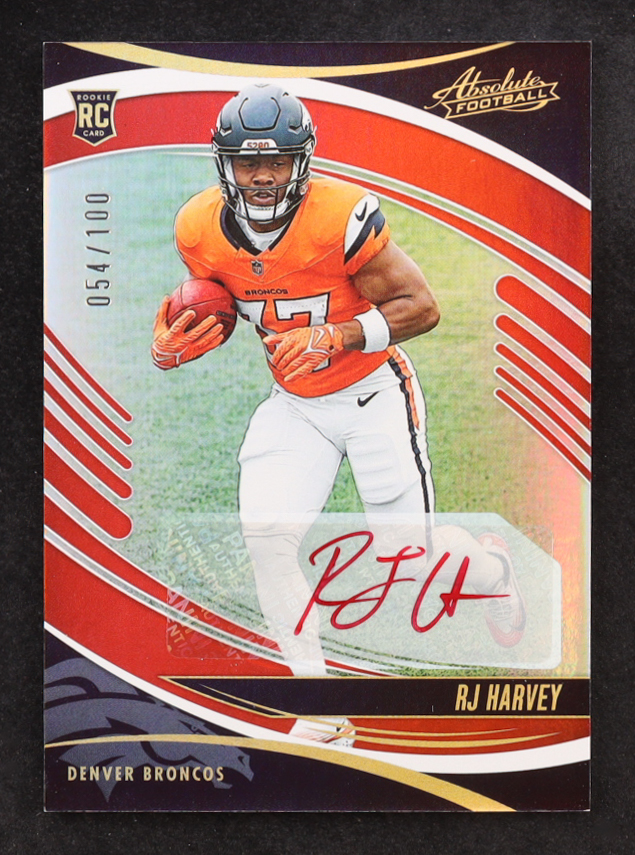 RJ Harvey 2025 Absolute Signatures Spectrum Red #173 #054/100 RC at PristineAuction.com RJ Harvey 2025 Absolute Signatures Spectrum Red #173 #054/100 RC at PristineAuction.com