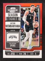 Victor Wembanyama 2023-24 Panini Contenders Optic Red #56 RC at PristineAuction.com