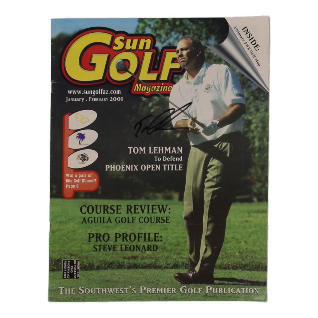 Tom Lehman Signed 2001 Sun Golf Magazine (Beckett) at PristineAuction.com Tom Lehman Signed 2001 Sun Golf Magazine (Beckett) at PristineAuction.com